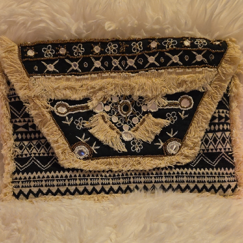 Bohemian Embroidered Clutch